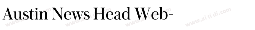 Austin News Head Web字体转换 Austin News Head Web字体转换